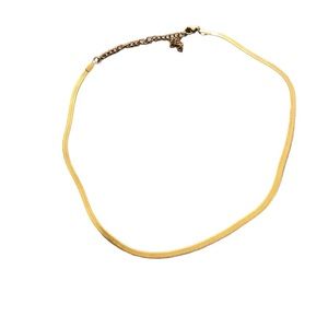 Water resistant gold plated layering necklace